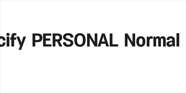 Specify PERSONAL Normal Bold Logo