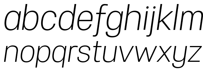 Specify PERSONAL Normal Light Italic Font LOWERCASE