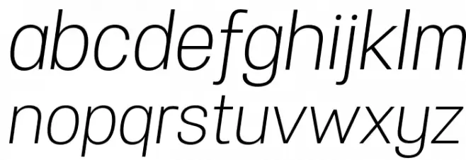 Specify PERSONAL Normal Light Italic 字体 小写