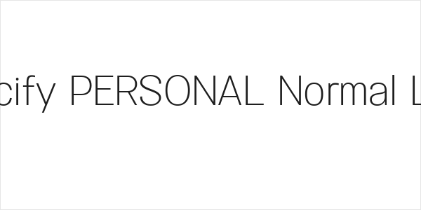 Specify PERSONAL Normal Light Logo
