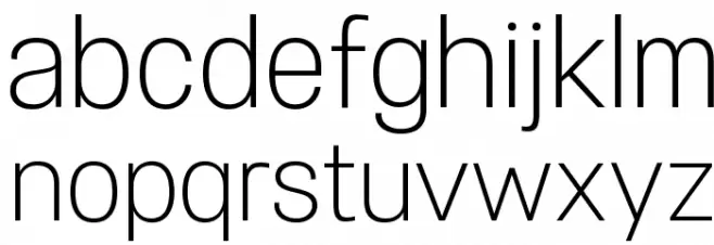 Specify PERSONAL Normal Light フォント 小文字