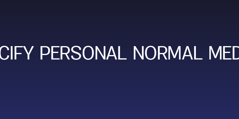 Specify PERSONAL Normal Medium Social Header
