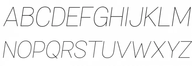 Specify PERSONAL Normal Thin Italic Fuentes MAYÚSCULAS