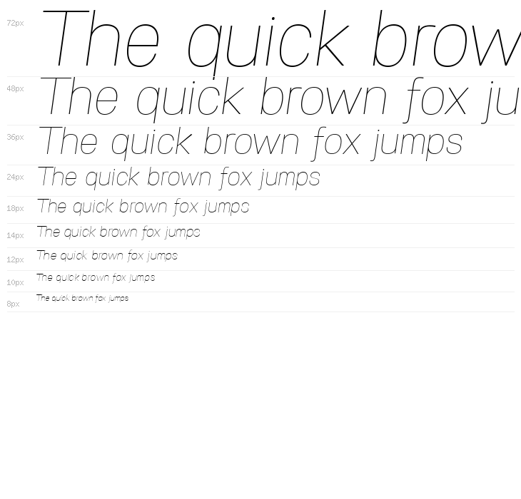 Specify PERSONAL Normal Thin Italic Waterfall