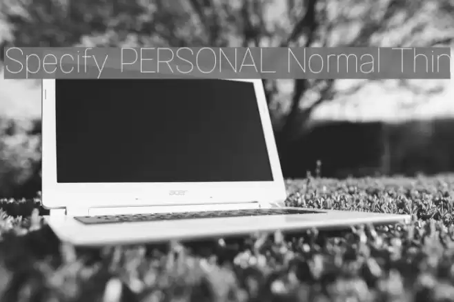 Specify PERSONAL Normal Thin Font examples