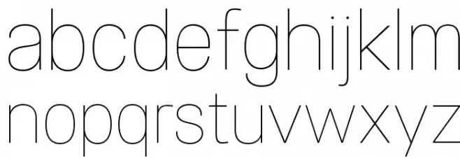 Specify PERSONAL Normal Thin Font Litere mici