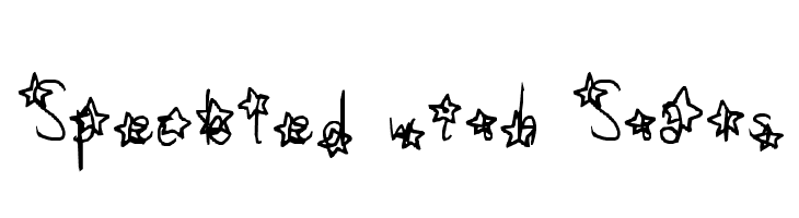Speckled with Stars Font