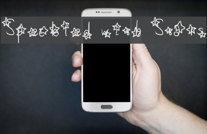 Speckled with Stars Font examples