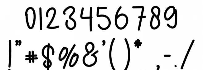 Spectacular Font OTHER CHARS