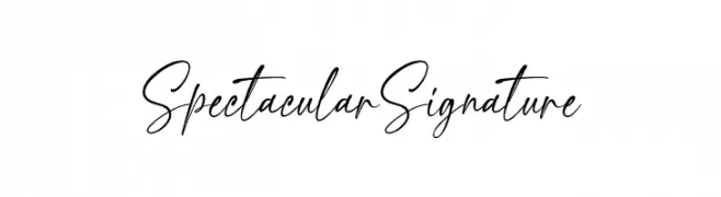 SpectacularSignature  नि: शुल्क फ़ॉन्ट्स डाउनलोड