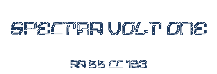 Spectra Volt One Font Preview