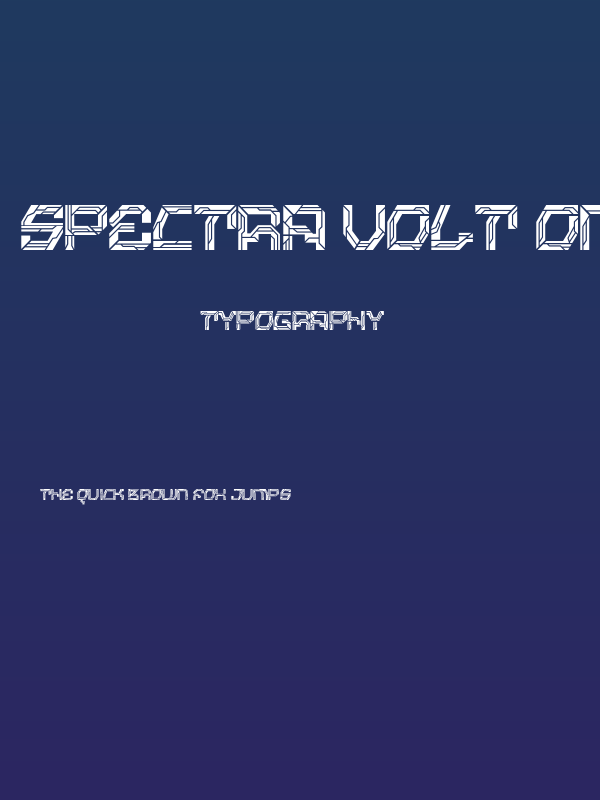 Spectra Volt One Poster