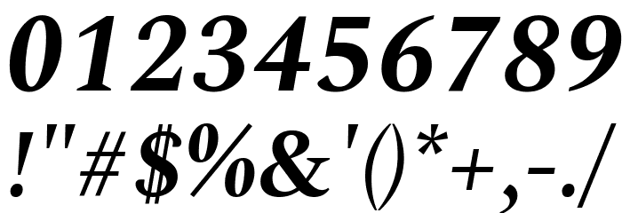 Spectral Bold Italic Font OTHER CHARS
