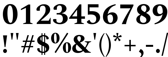 Spectral Bold Font OTHER CHARS