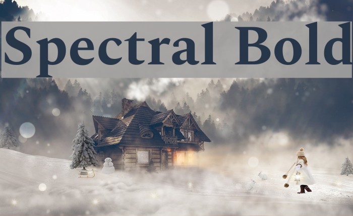 Spectral Bold Font examples