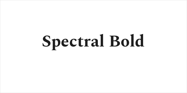 Spectral Bold Logo