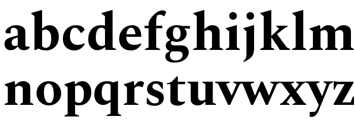 Spectral Bold Font LOWERCASE