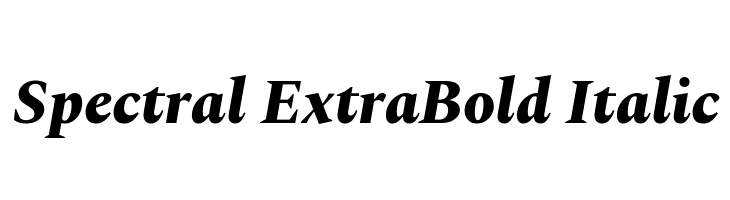 Spectral ExtraBold Italic  baixar fontes gratis