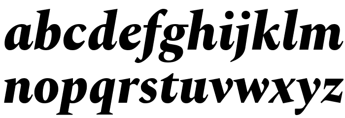 Spectral ExtraBold Italic Font LOWERCASE