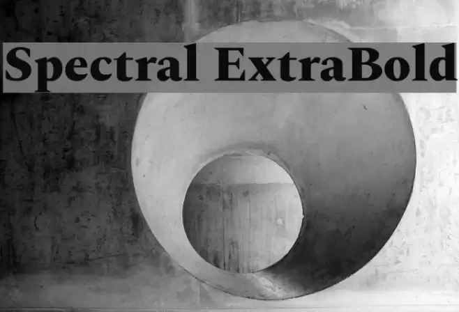 Spectral ExtraBold Шрифта examples