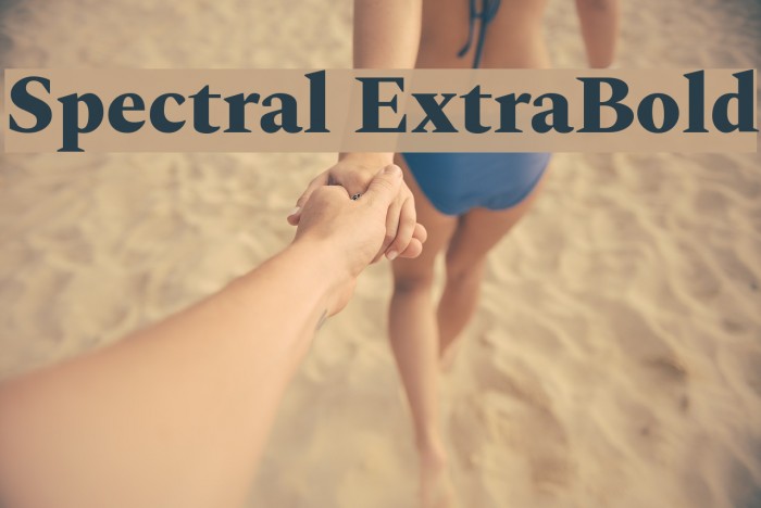 Spectral ExtraBold Font examples