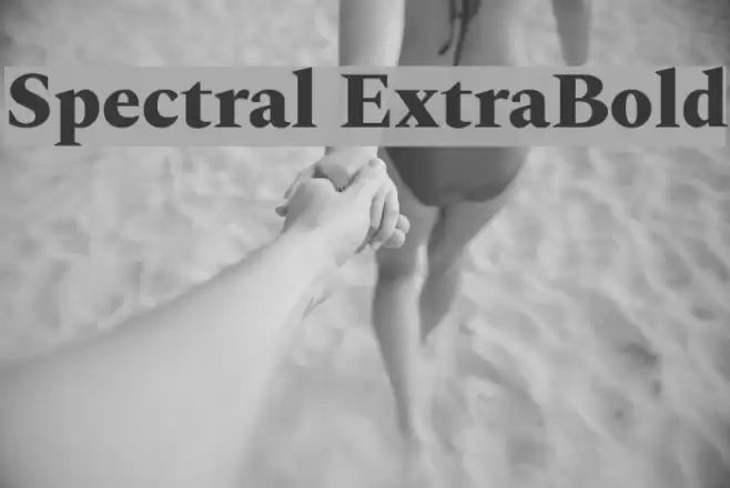 Spectral ExtraBold Шрифта examples