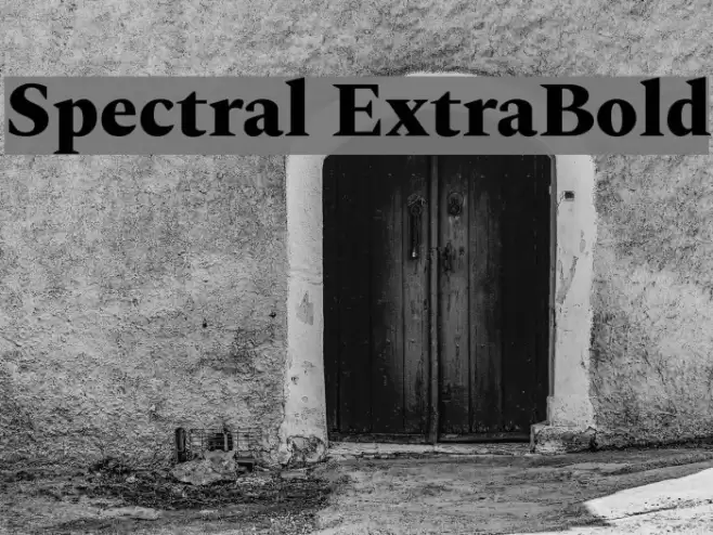 Spectral ExtraBold Шрифта examples