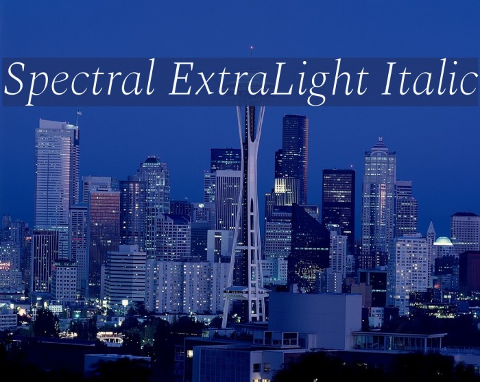 Spectral ExtraLight Italic Font examples
