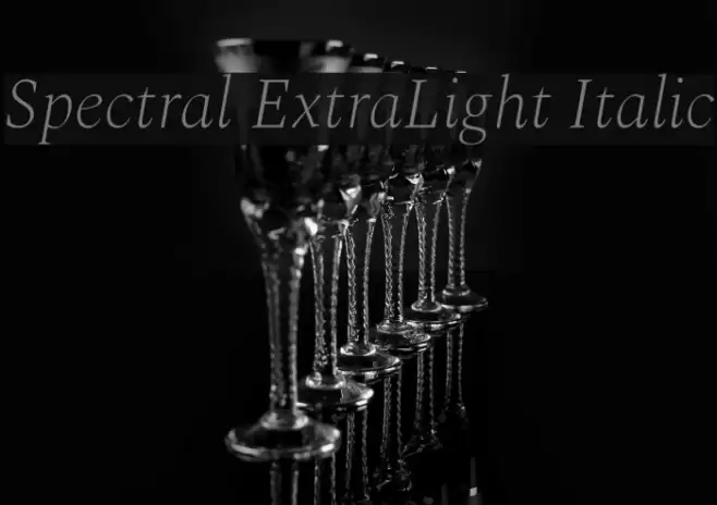 Spectral ExtraLight Italic  examples