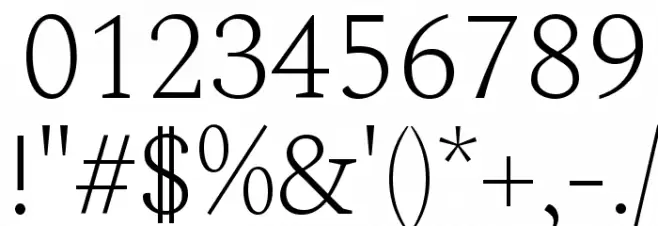 Spectral ExtraLight Font OTHER CHARS