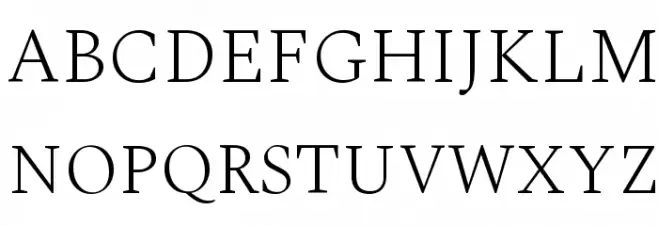 Spectral ExtraLight Font Litere mari