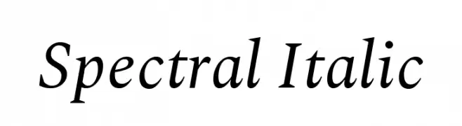 Spectral Italic  Fuentes Gratis Descargar