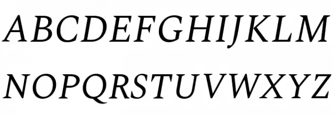 Spectral Italic 字体 大写