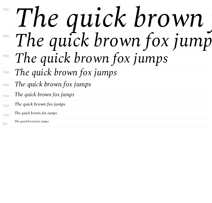 Spectral Italic Waterfall