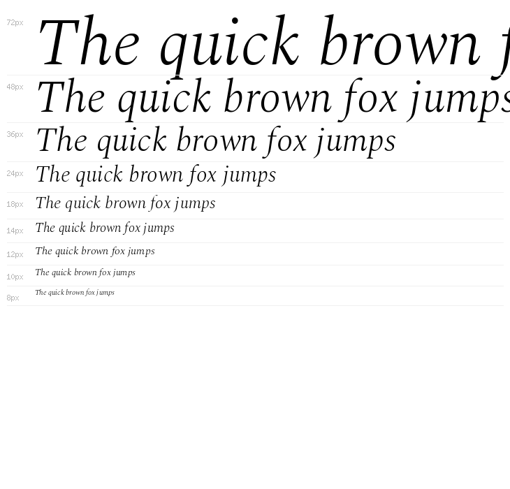 Spectral Light Italic Waterfall