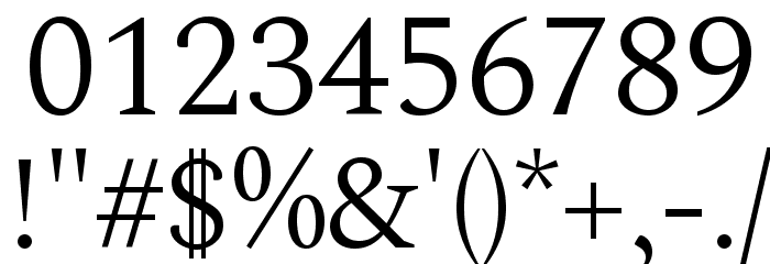 Spectral Light Font OTHER CHARS