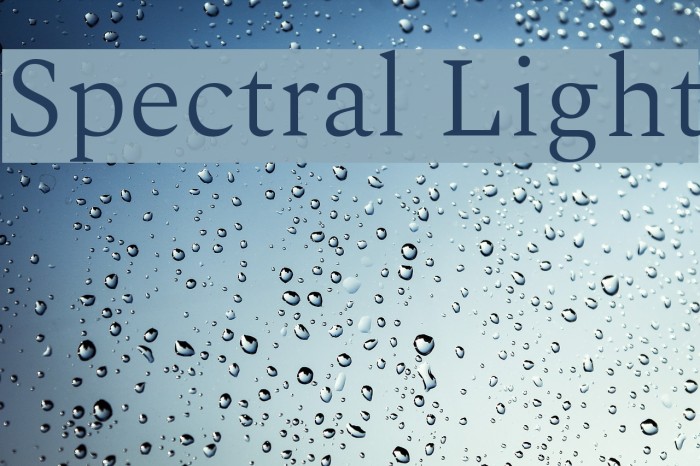 Spectral Light Font examples