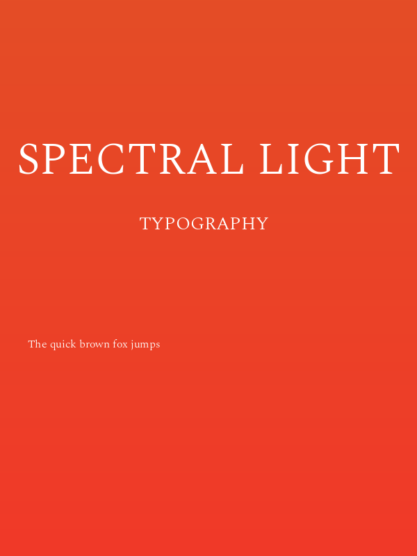 Spectral Light Poster
