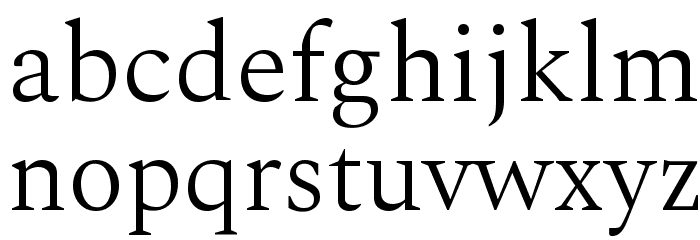 Spectral Light Font LOWERCASE