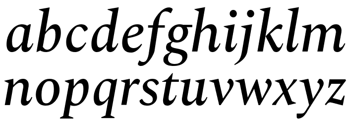 Spectral Medium Italic Font LOWERCASE