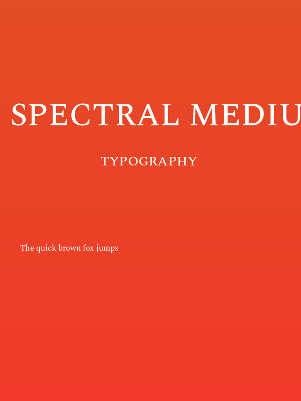 Spectral Medium Poster