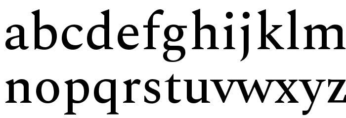 Spectral Medium Font LOWERCASE