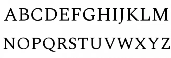 Spectral Regular フォント 大文字