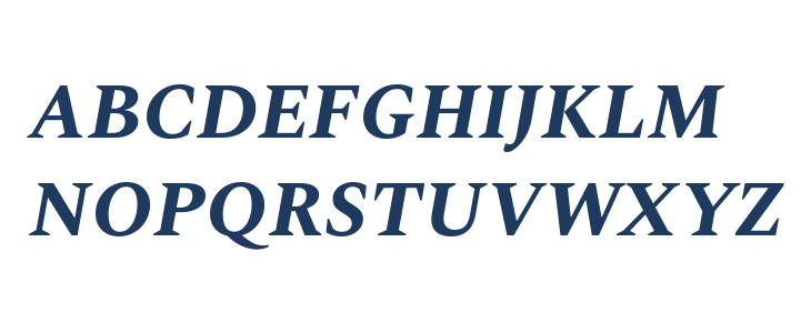Spectral SC Bold Italic Lowercase