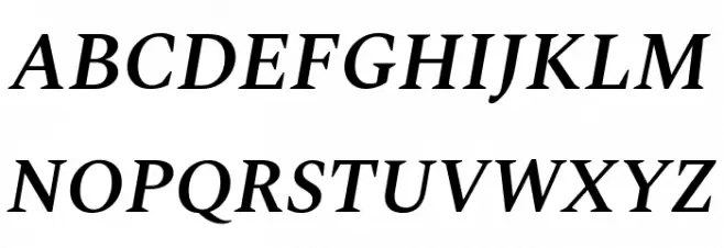 Spectral SemiBold Italic Fuentes MAYÚSCULAS