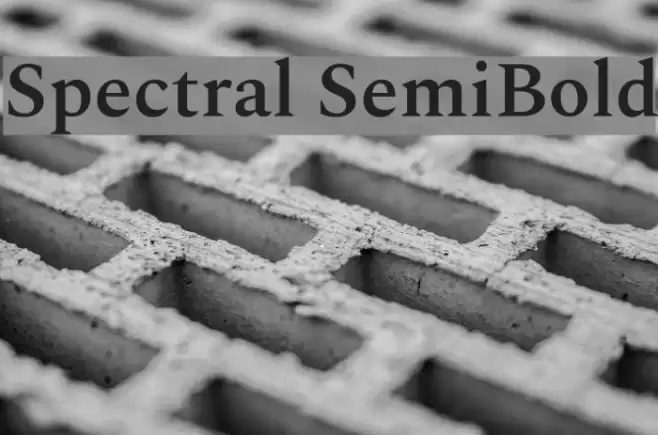 Spectral SemiBold Font examples