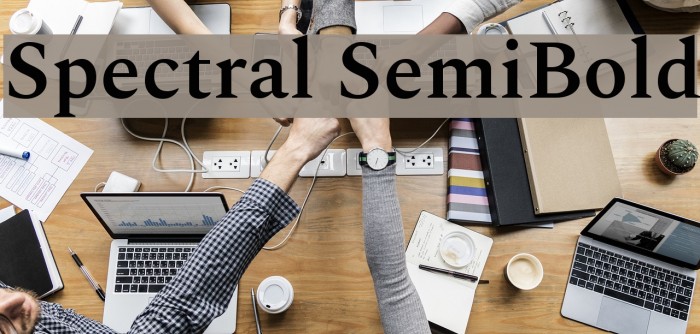 Spectral SemiBold Font examples
