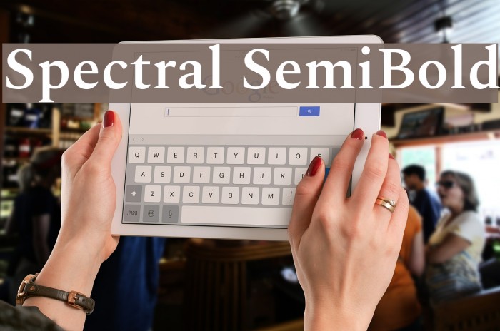 Spectral SemiBold Font examples