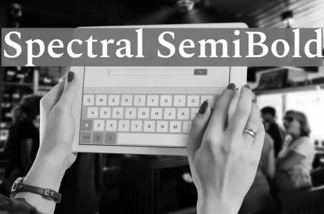 Spectral SemiBold Font examples
