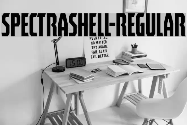 Spectrashell-Regular Font examples
